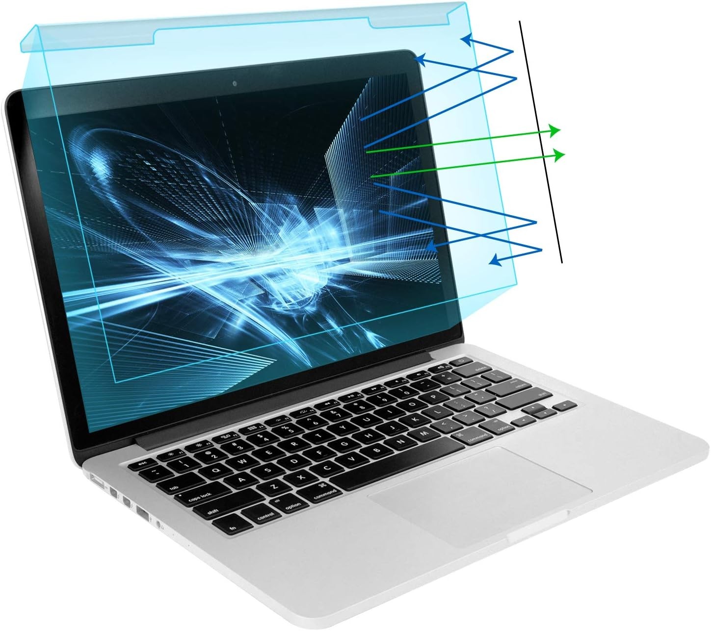 Blue Light Blocking Screen Protector for 13-13.5 inch Laptops - Anti-UV Eye Filt
