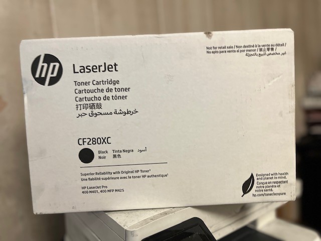 HP 80X Black OEM CF280X (CF280XC) Genuine New SEALED BOX small writing