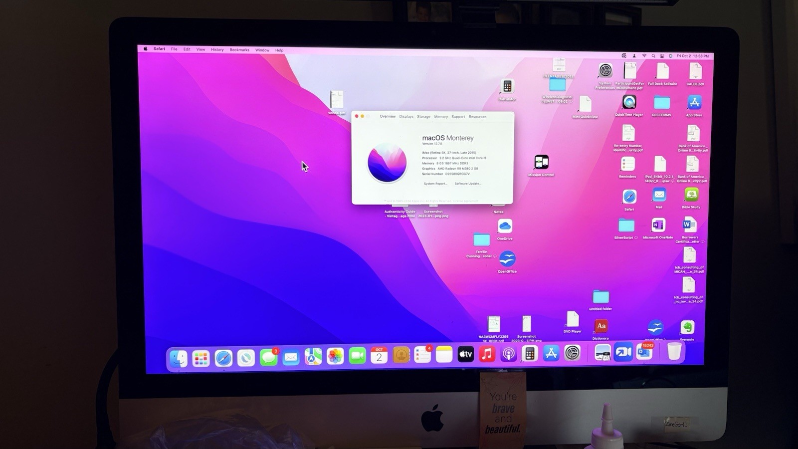 Apple iMac 27" Retina 5K, 8GB, 1TB, Keyboard/Mouse Incl. Still In Use Till Sold