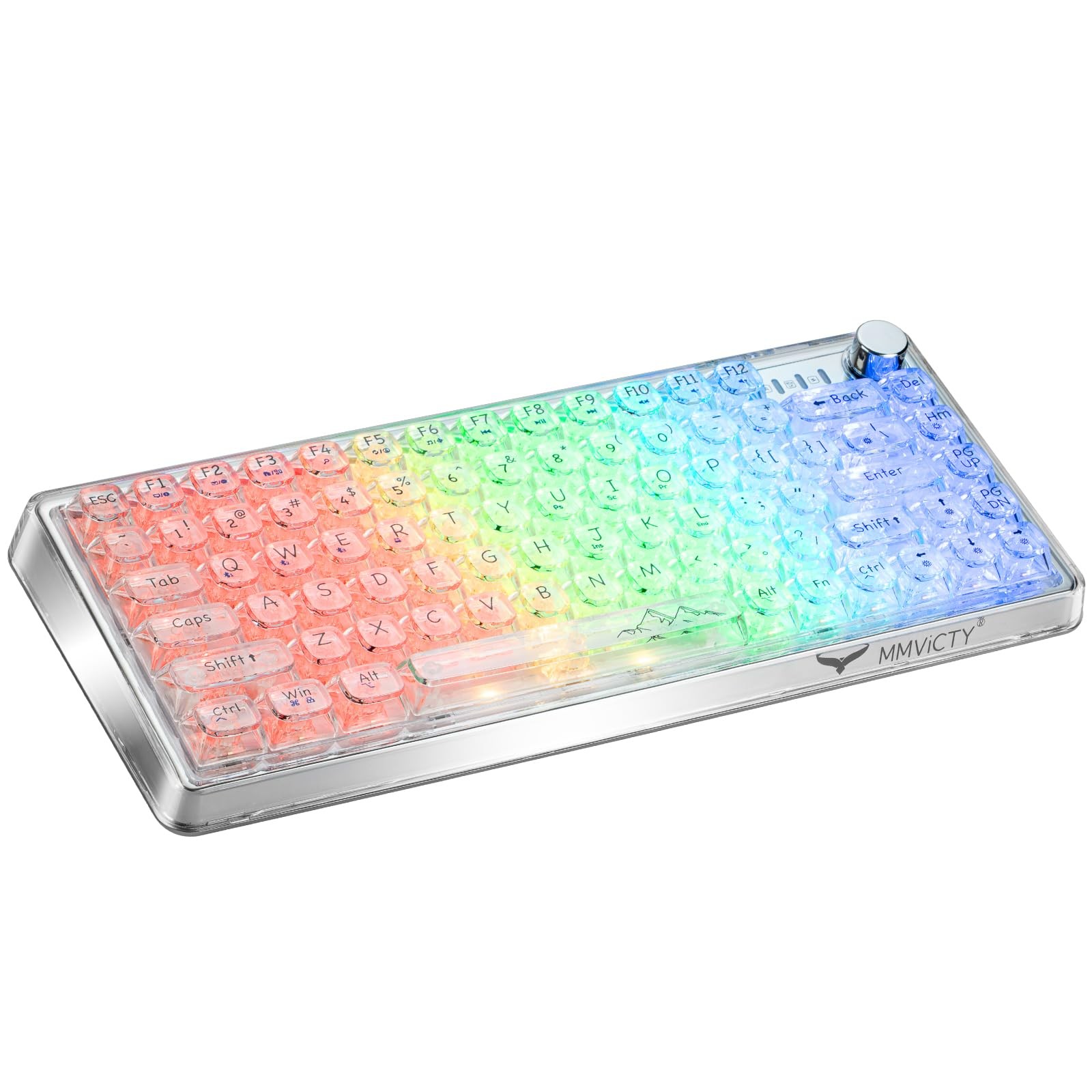 75% HotSwappable TriMode Mechanical Keyboard RGB Switch Wireless Gaming PC Mac
