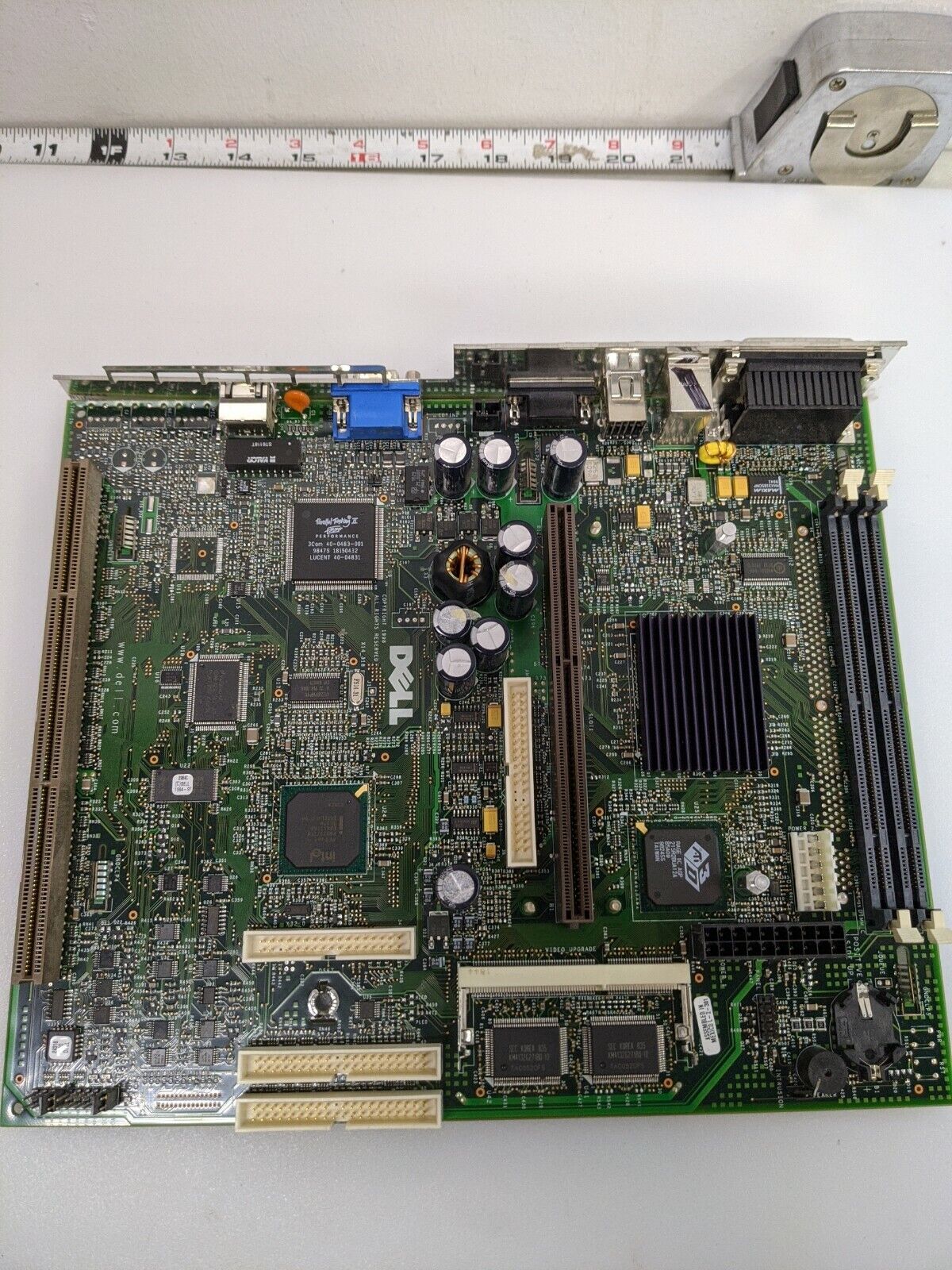 GENUINE Dell Motherboard w/ Parallel Talking II, vintage 1998 motherboard 