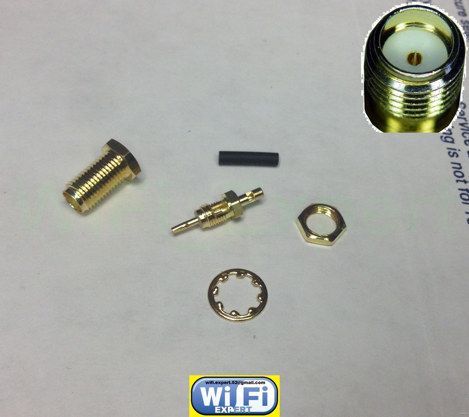 1x SMA Female Solder bulkhead Connector for 1.13 U.FL IPX Mini Coax RF Cable USA