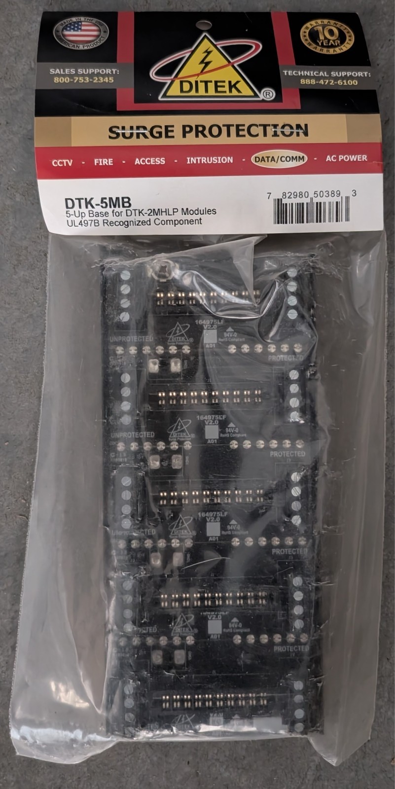 DITEK DTK-5MB Five Module for 2MHLP Series - SAME DAY SHIPPING