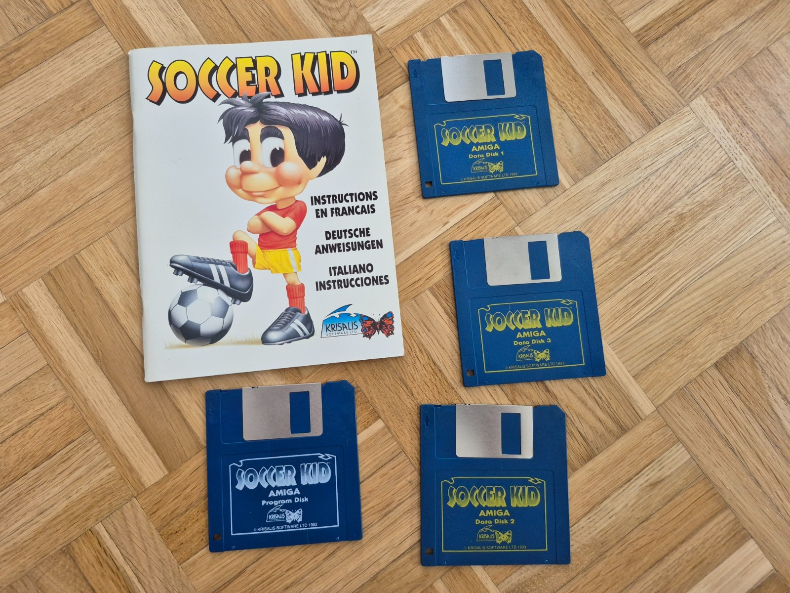 ✅ SOCCER KID ⭐ Good Condition ⭐ Commodore Amiga 500 600 ⚡️
