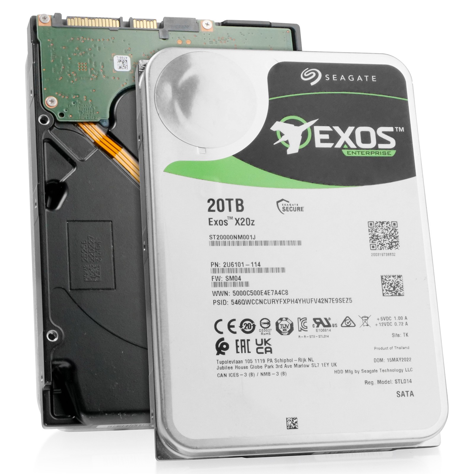 Seagate X20z 20TB ST20000NM001J 7.2K RPM SATA 6Gb/s Host Managed SMR 3.5" HDD