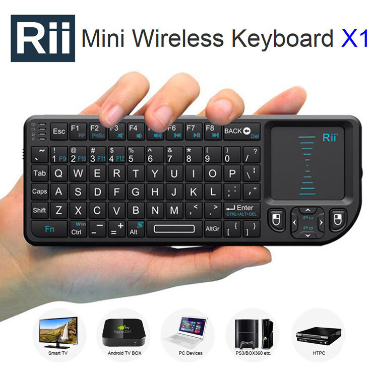 Genuine NEW Rii X1 2.4Ghz Wireless Mini Keyboard for PC Smart TV Raspberry Pi