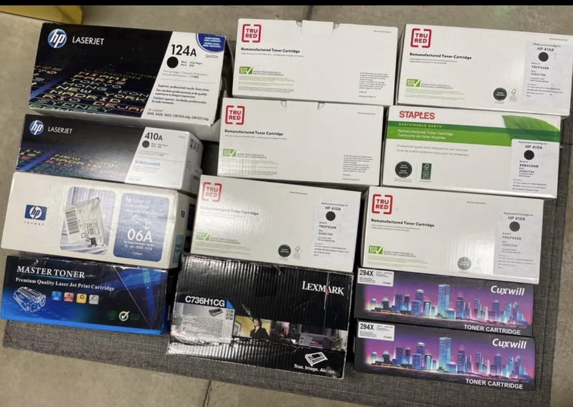 Mixed Lot Of Different Ink/toner Cartridges New/open Box