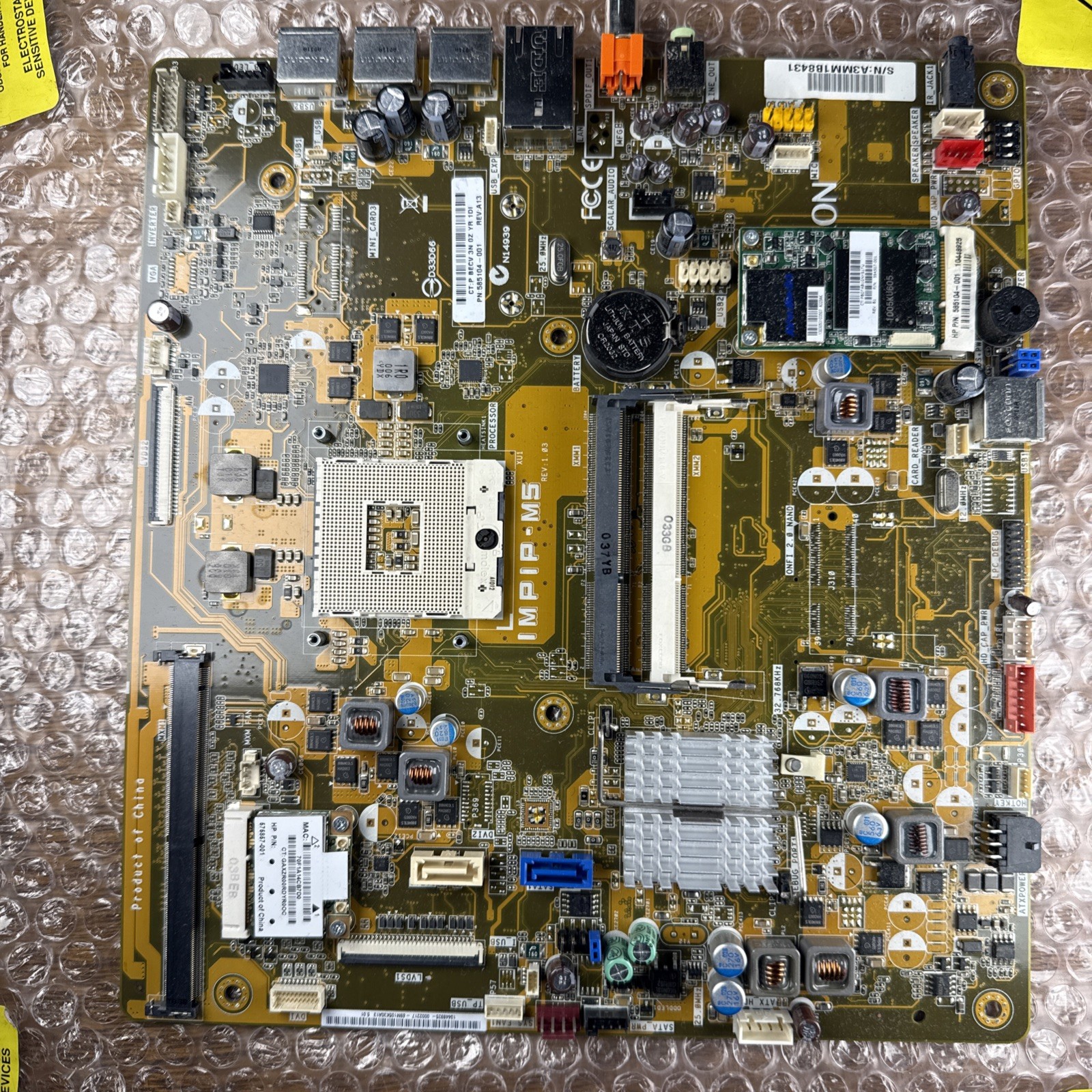 Genuine  HP Touchsmart 600 HM55 IMPIP-M5 AIO Motherboard 585104-001