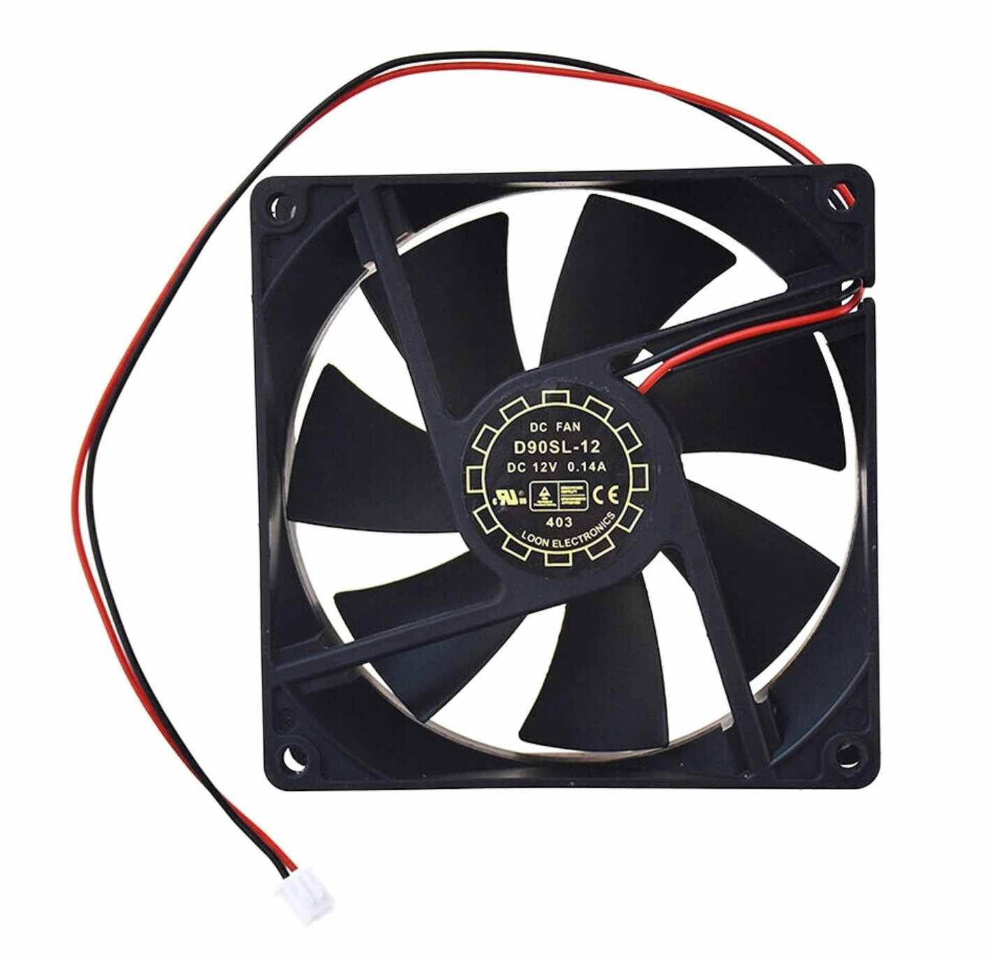 For Y.L.FAN D90SL-12 DC12V 0.14A 9025 Chassis Cooling fan 2pin 90*90*25mm[M158a]