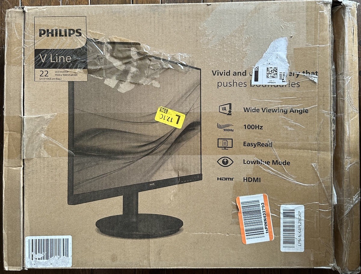 Philips 221V8LB/27 21.5" Monitor 1920x1080 100Hz 4ms VA LCD