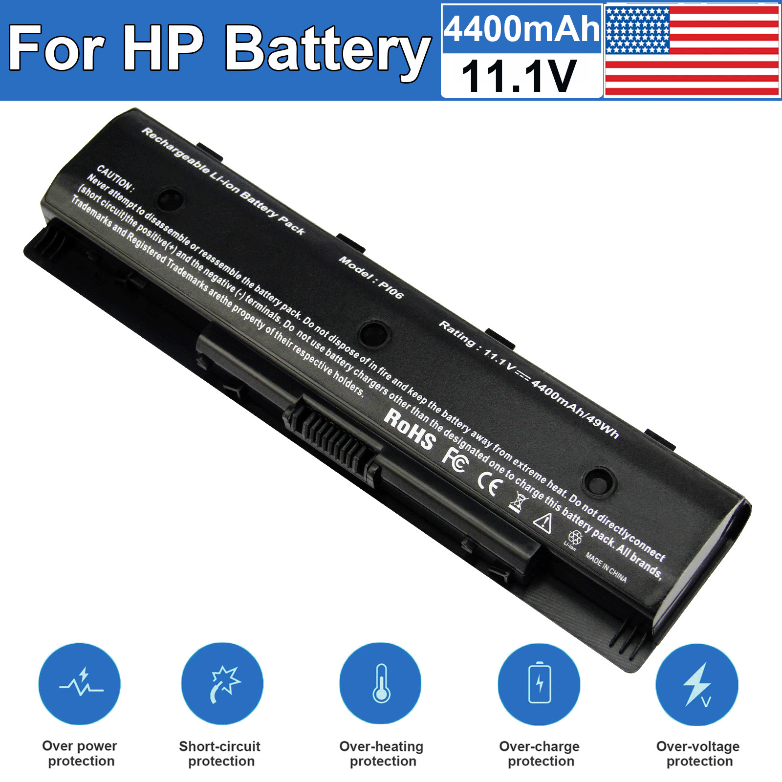 PI06 Laptop Battery For HP Envy15 17 Serie hstnn-yb40 710416-001 710417-001 P106