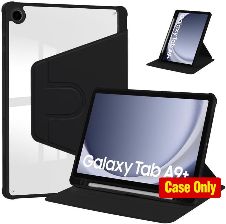 Protective Cover for Samsung Galaxy Tab A9 Plus 11-inch 2024, 360 Stand Case