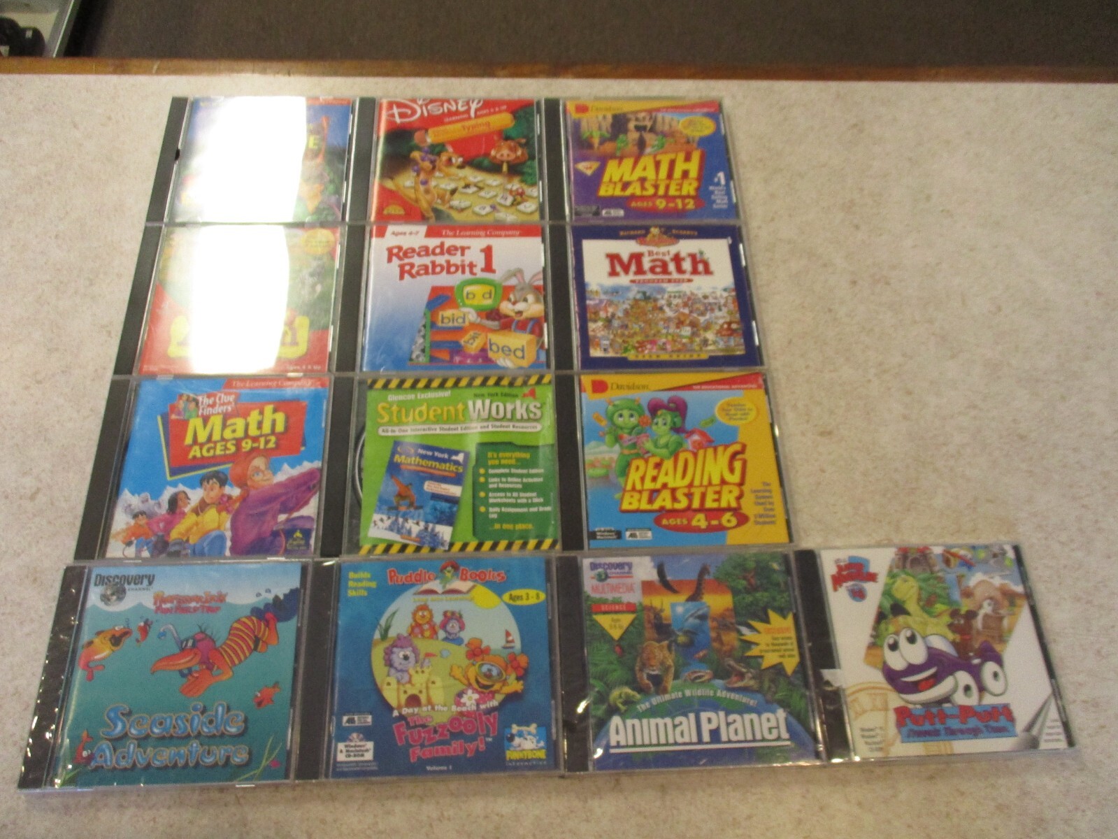 EARLY LEARNING PC GAMES FOR KIDS FROM AGES 3-12 LOT OF 13 GAMES