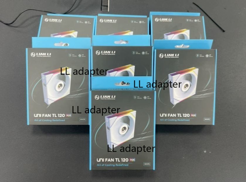 1PC 4th Generation Lian Li UNI FAN TL 120 120mm Regular White ARGB Fan Case Fan