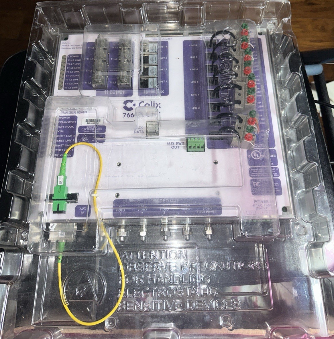 Calix 766 GX  Optical Network Terminal BVL3ANPFAA