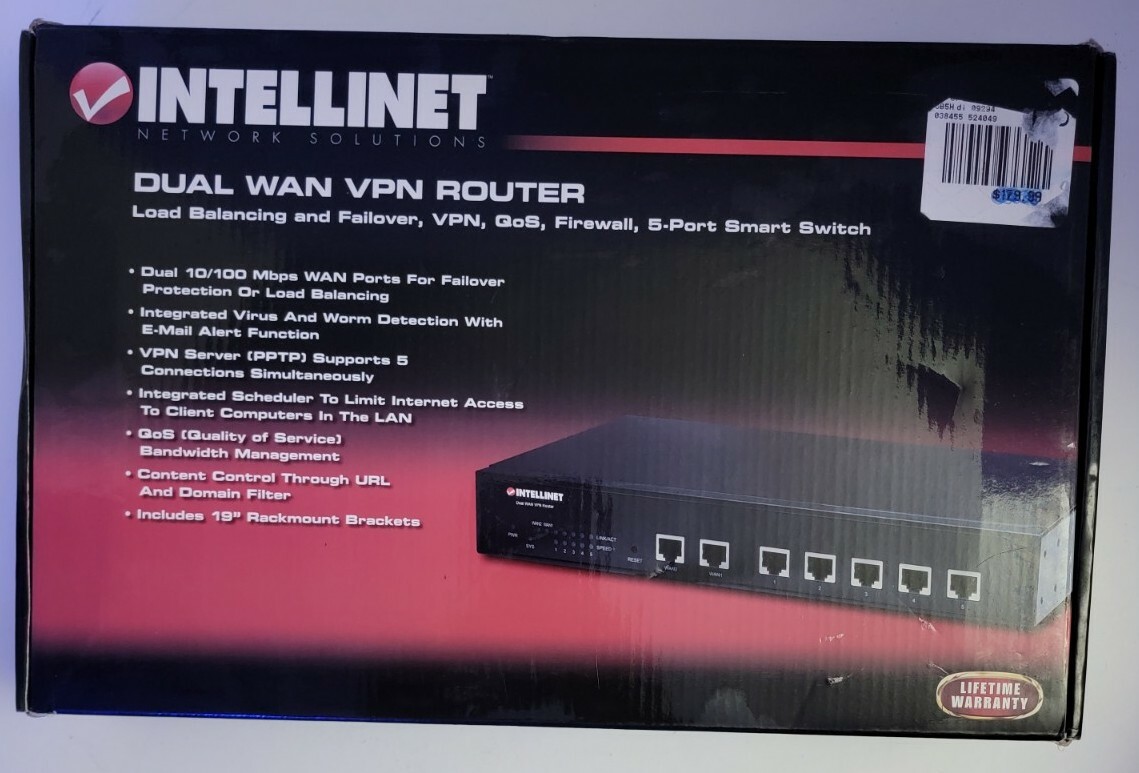 Intellinet Dual Wan Vpn Router, 5 Port Smart Switch - 524049.