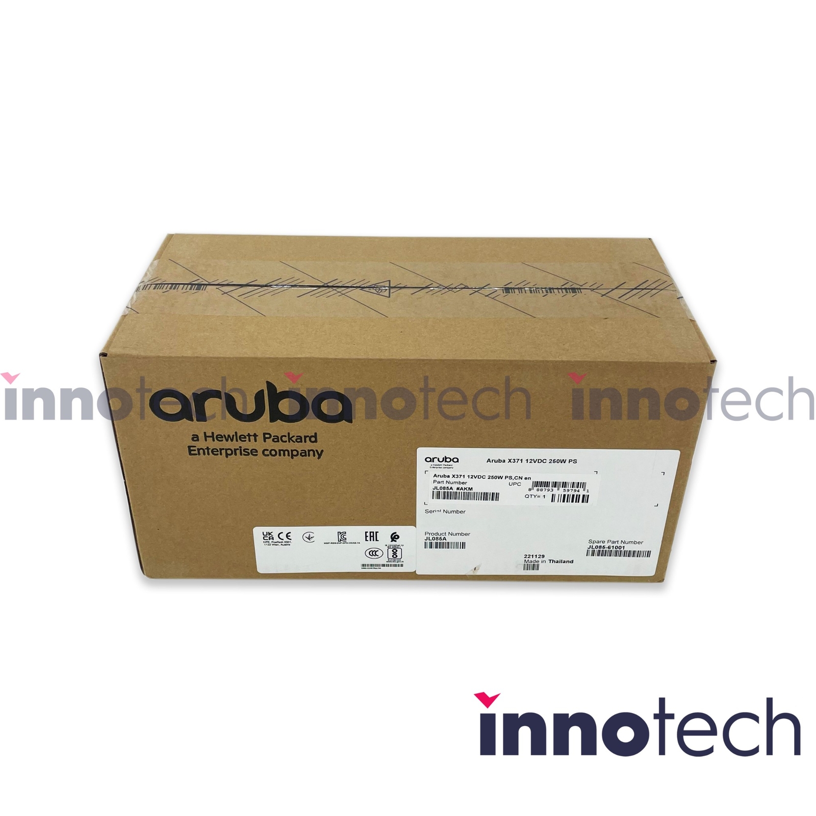 HP JL085A Aruba X371 12VDC 250W Power Supply New Sealed