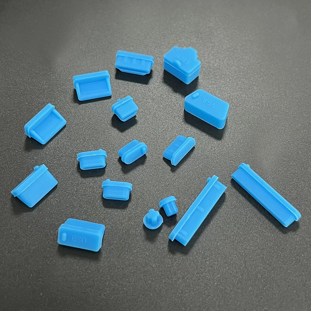 16Pcs/Set Universal anti Dustproof Notebook Port Plug Silicone Protector USB Ela