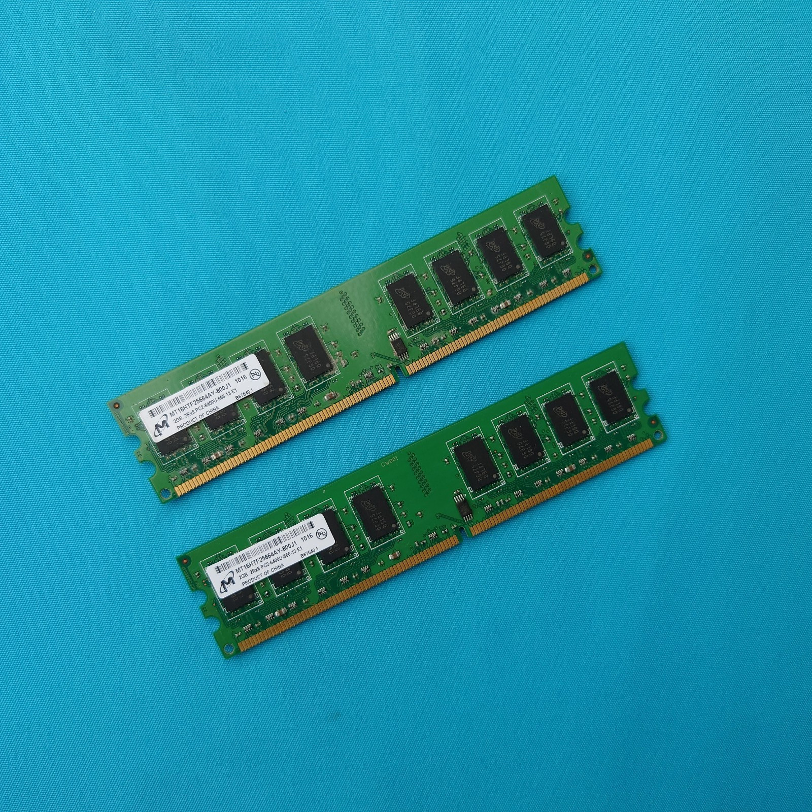 Micron DDR2 Desktop Memory MT 16HTF25664AY-800J1 PC2-6400U 2x2GB (4GB Kit)