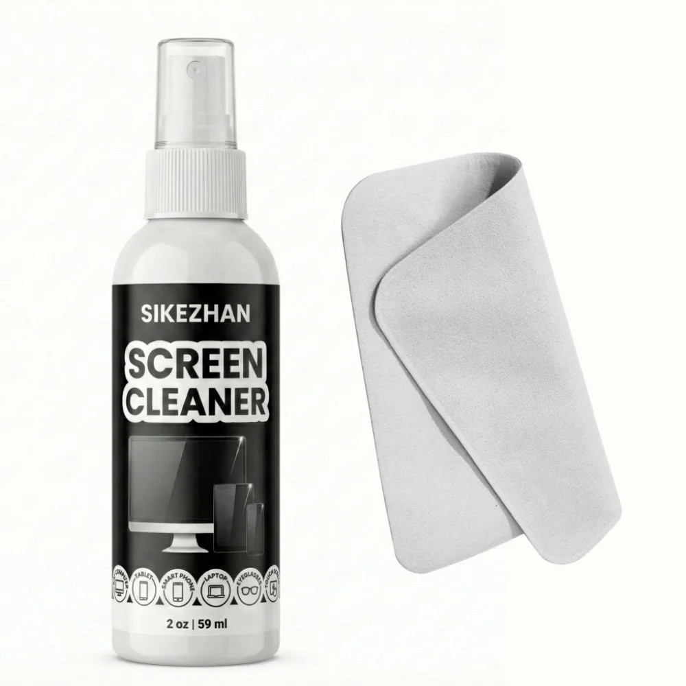 Screen Cleaner Spray Kit 2oz with Microfiber Cloth Streak Free for Laptop TV 