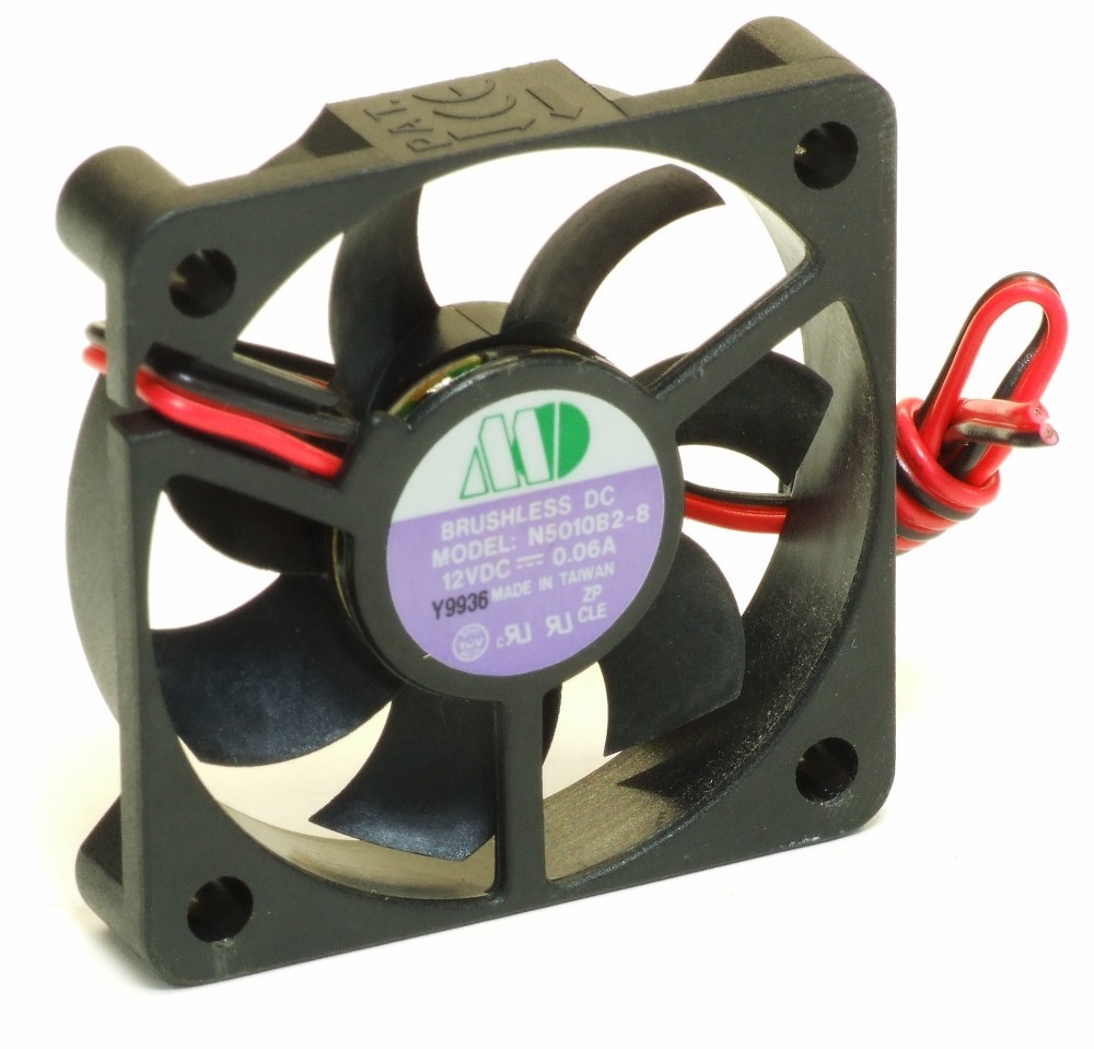 Motor One N5010B2-8 50x10mm Brushless Computer PC Fan/Fan DC12V 0.06A 2-Wire