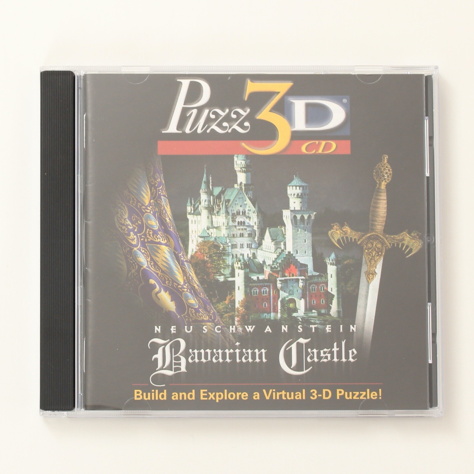 Puzz 3D Neuschwanstein Bavarian Castle Virtual Puzzle Vintage PC & Mac Game