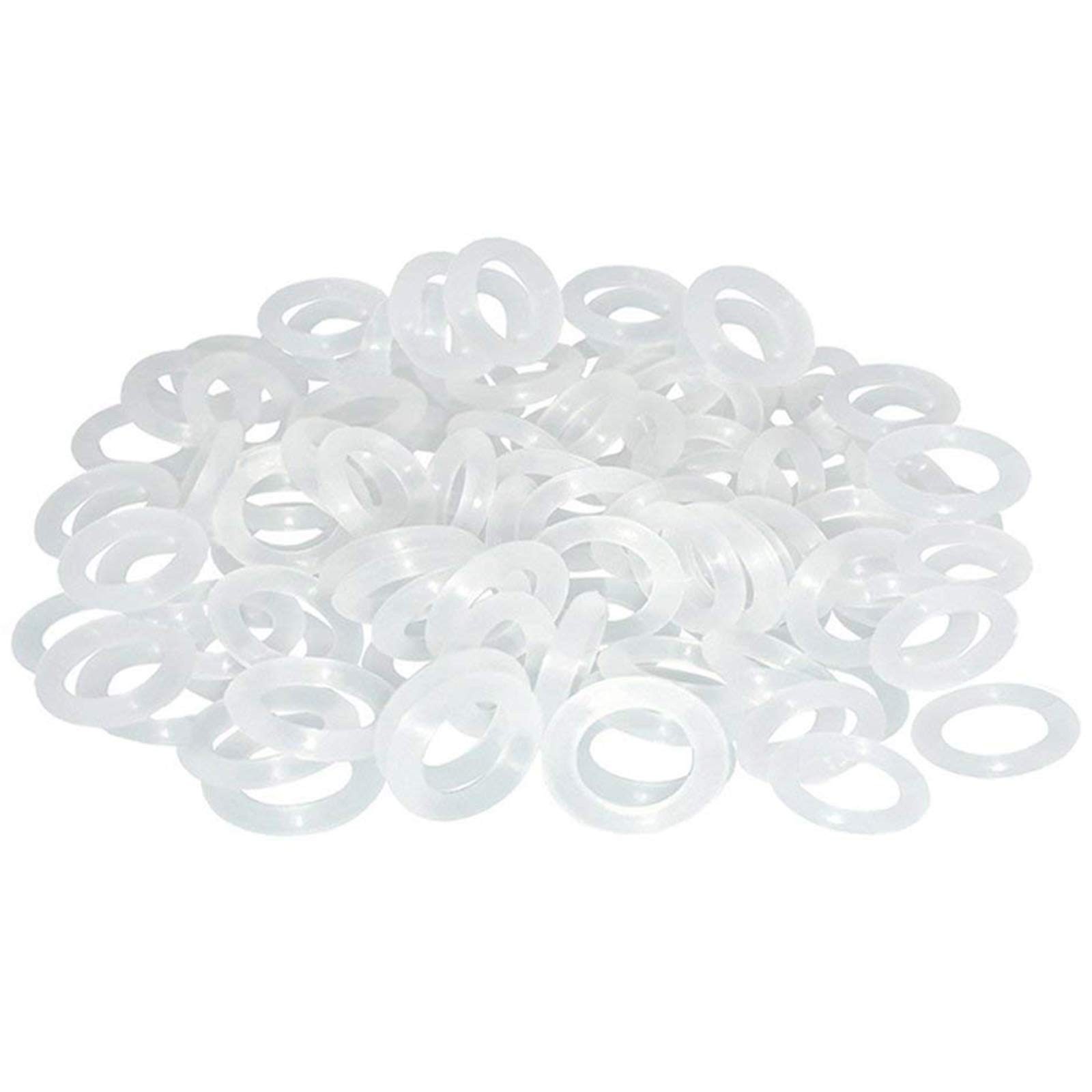 ThreeBulls 120Pcs Clear Rubber O-Ring Keyboard, O-Rings Keycaps, Switch Dampener