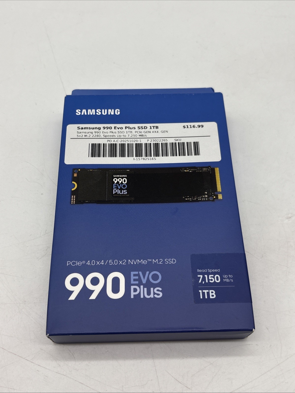 SEALED Samsung - 990 EVO PLUS SSD 2TB, PCIe Gen 4x4 | 5x2 M.2 2280, Up to 7,2