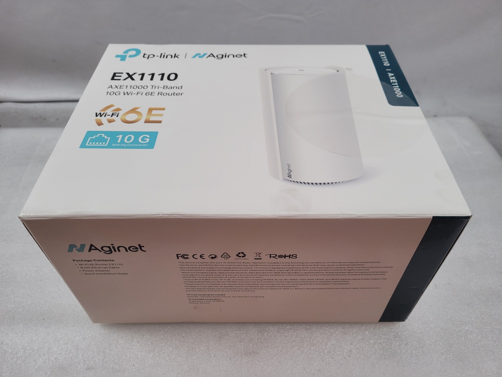 TP-LINK EX1110 AXE11000 Tri-Band 10G Wi-Fi 6E Router