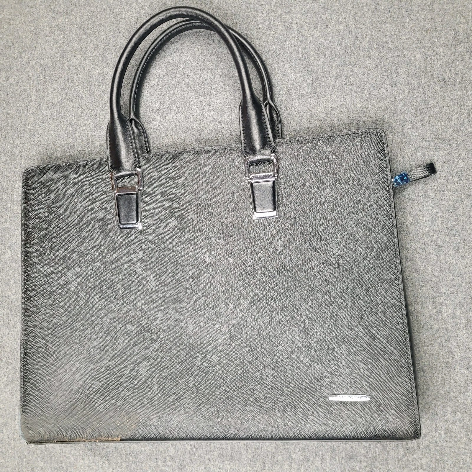 BOSTANTEN Leather Lawyers Briefcase Laptop Business Slim Bag