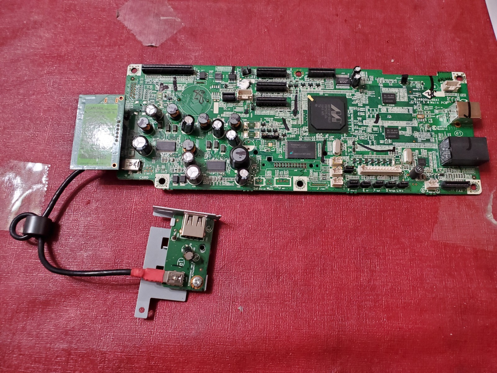 Lexmark Pro 715 Printer Main PCB Logic Board BJ4800G04BL1 + BJ4800G02AKC Board