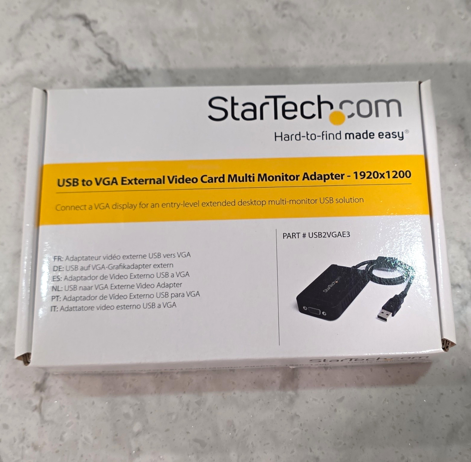 StarTech.com USB 2.0 to VGA Converter Adapter USB2VGAE3 Black