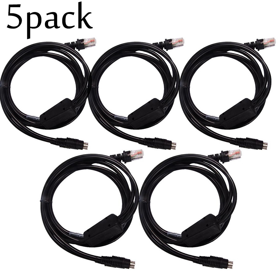 5PCS 6FT PS2 Keyboard Wedge Cable for Honeywell Metrologic MS9520 MS7120 Scanner