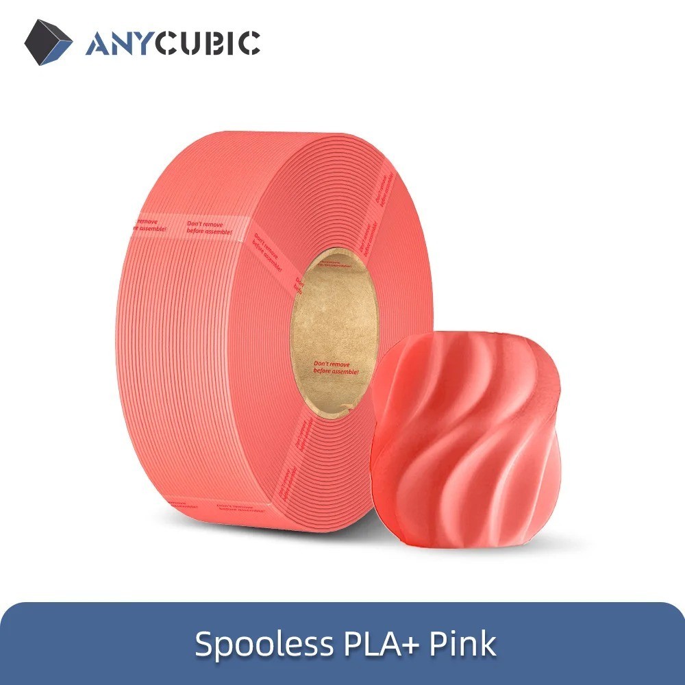 ANYCUBIC PLA+ Filament 1.75mm Refill Spooless 1KG for Kobra 3 V2 S1C