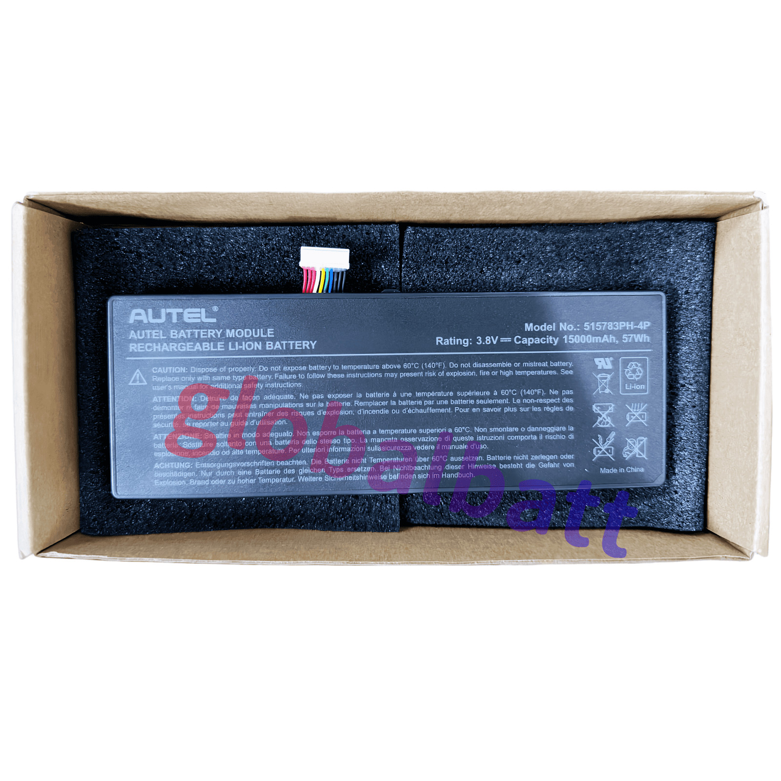 New OEM Original 515783PH-4P Battery for AUTEL MaxiCOM MK908 MK908P MaxiSys Pro
