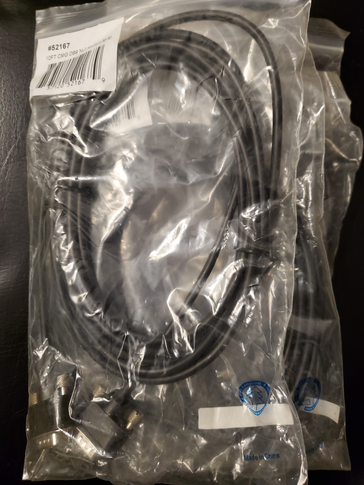 10ft CMG DB9 Null Modem M-M Cable #52167 *NEW