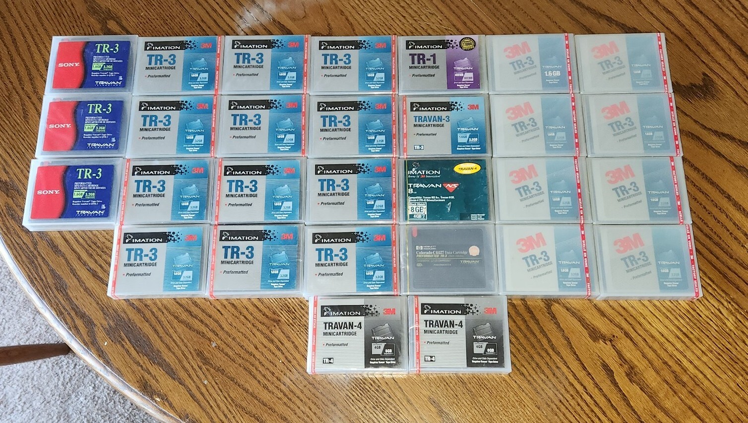 Imation TR-3 Sony 3M  Minicartridge travan-4 Sealed lot of 28