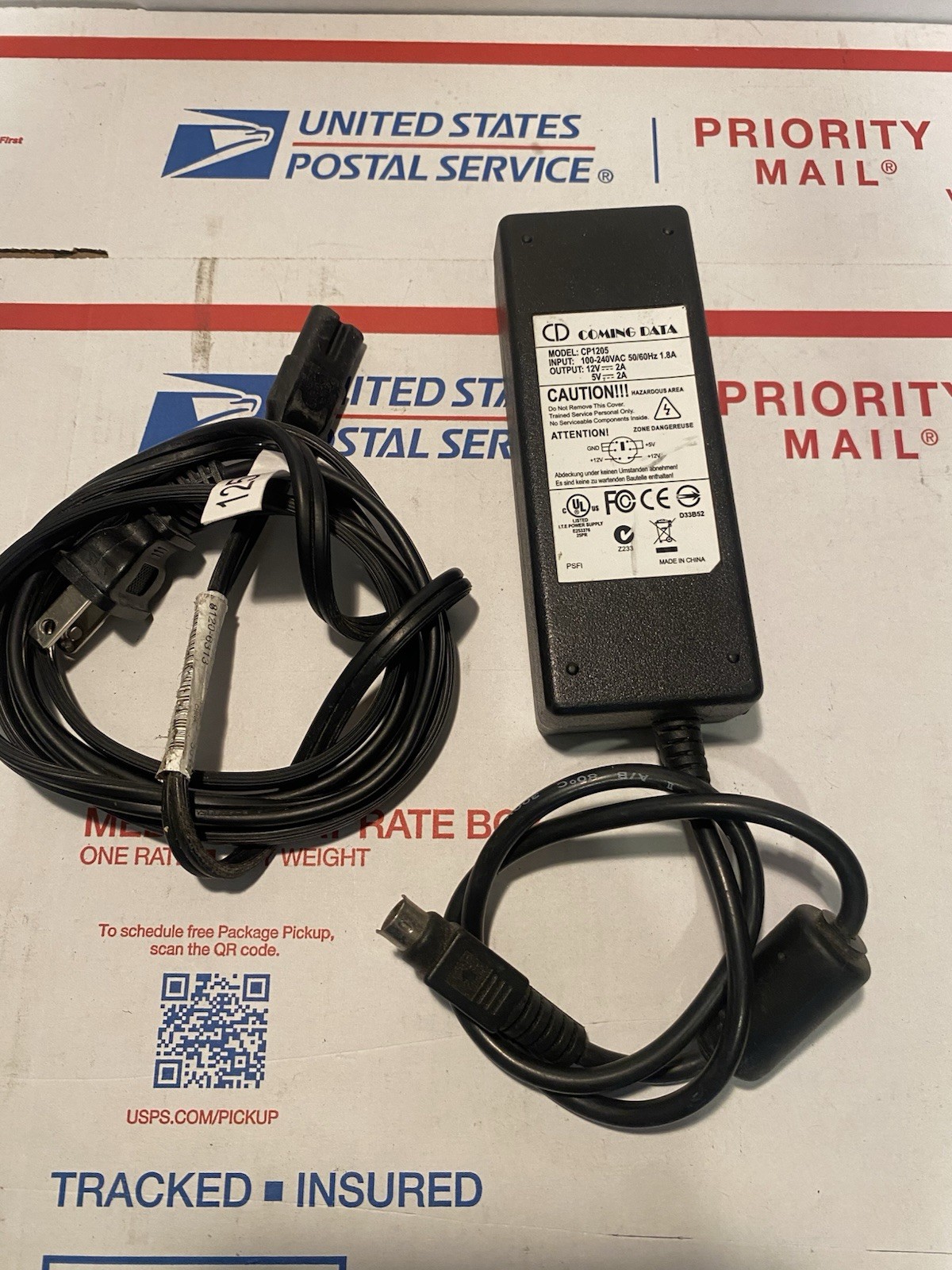 COMING DATA Power Supply Power 5V12V/2A AC DC Adapter Charger 6PIN CP1205