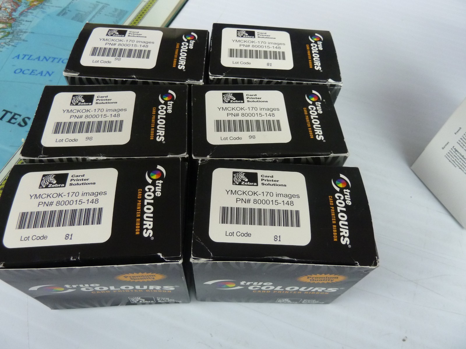 Zebra 800015-148 YMCKOK Color Ribbon -170 Prints *Genuine*  