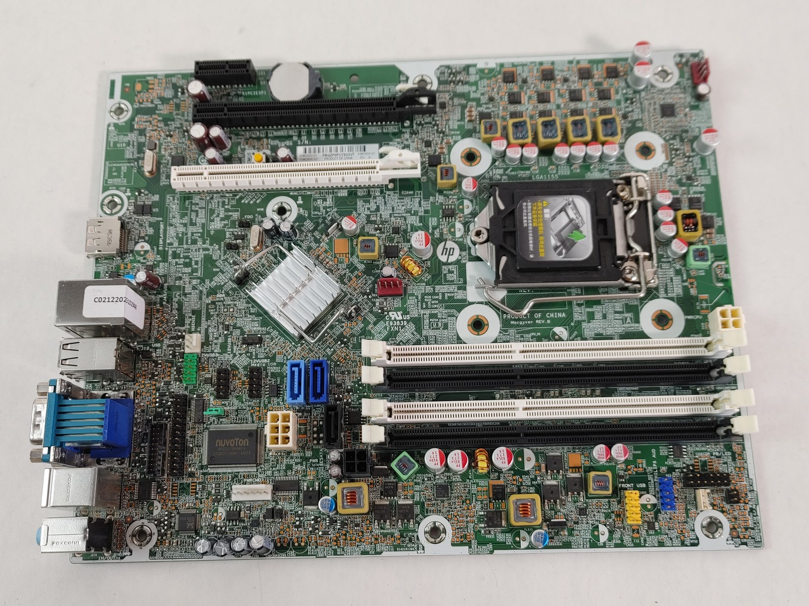 HP rp5800 Retail System LGA 1155 DDR3 Desktop Motherboard 628655-001