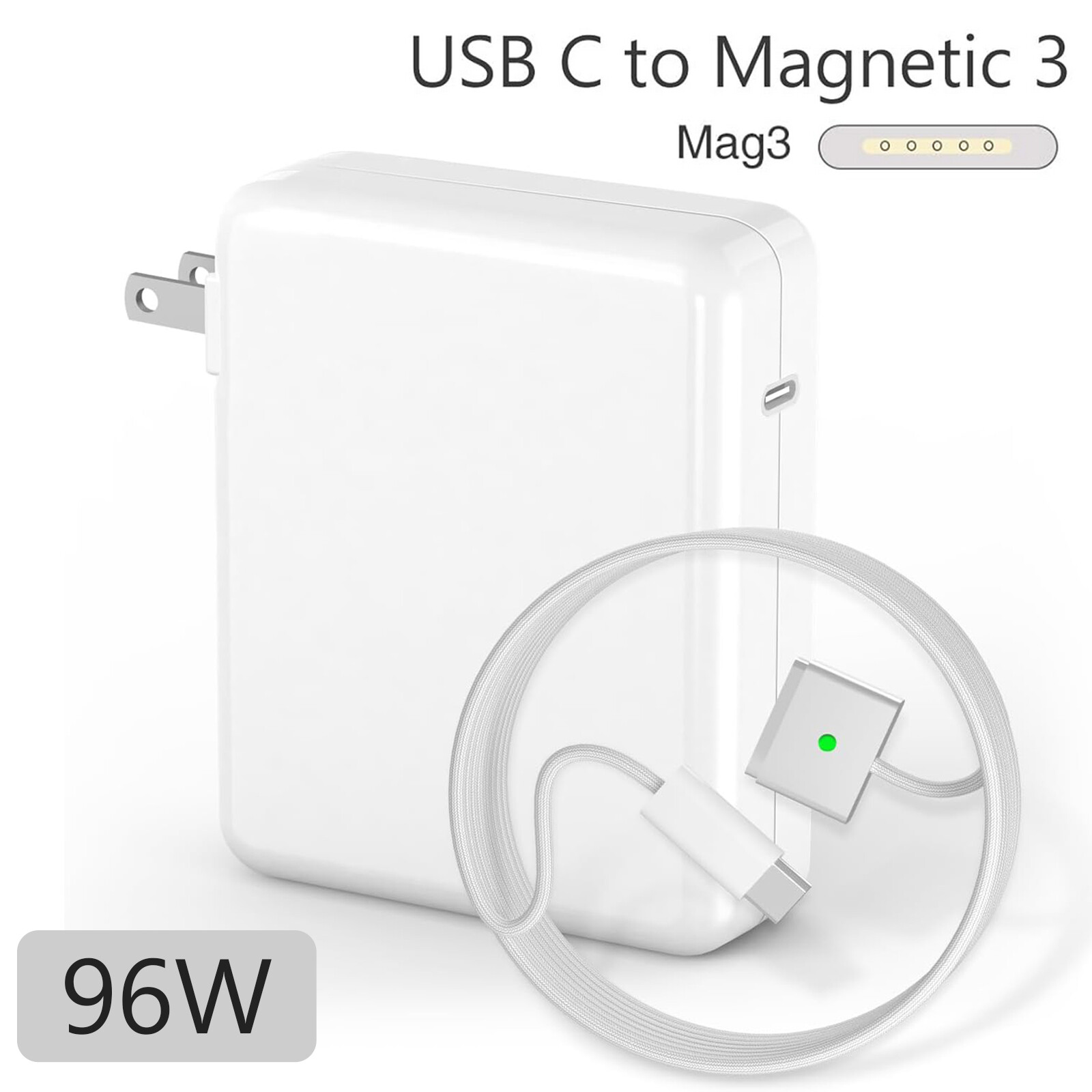 140W USB C Charger Adapter for Apple MacBook Pro 16 14 inch M1–M4 A2452 Magsaf 3
