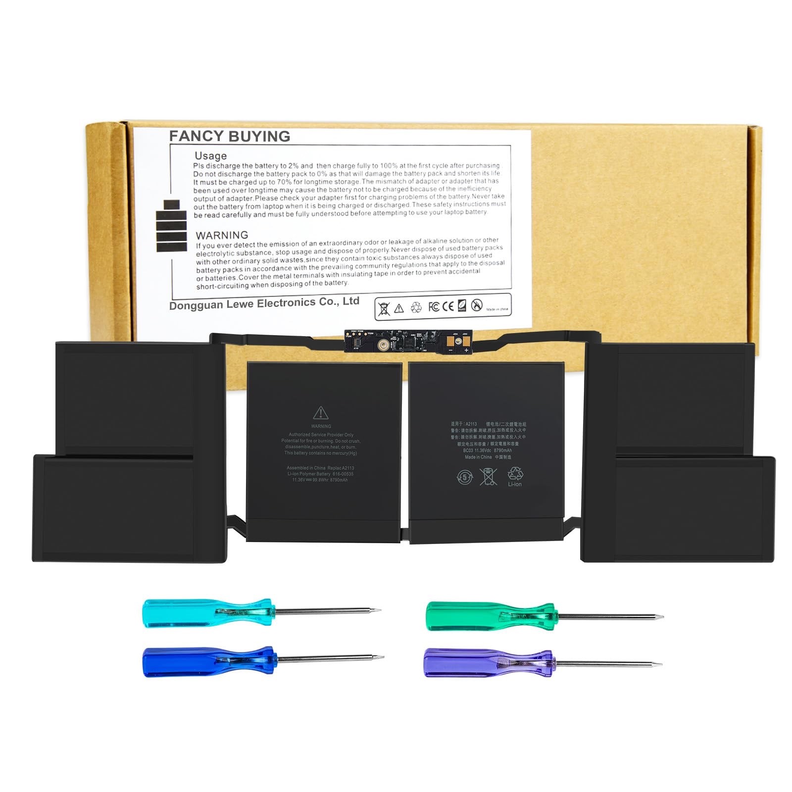 🍎 Fancy Buying A2113 Battery MacBook Pro 16" A2141 2019 EMC 3347 99.8Wh 8700mAh