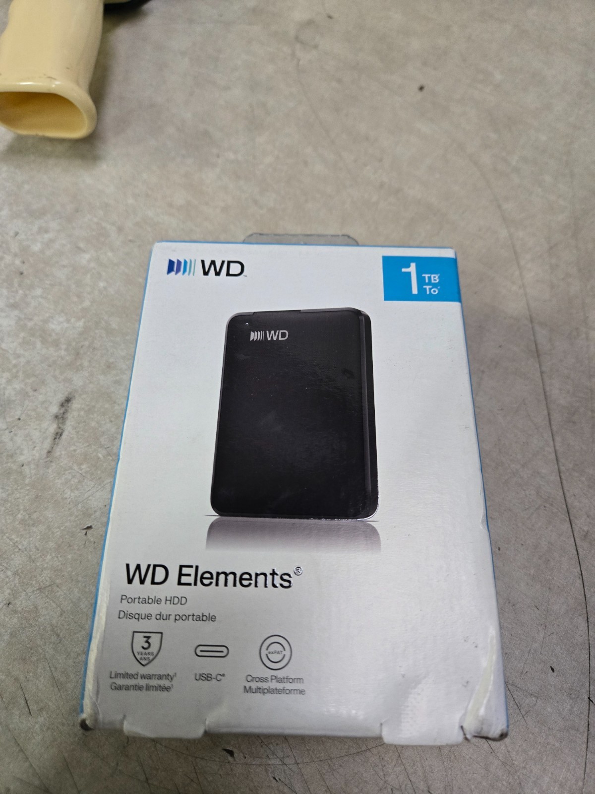 SEALED WD Portable Elements 1TB USB Type-C HDD WDBDTV0010BBK-WESN