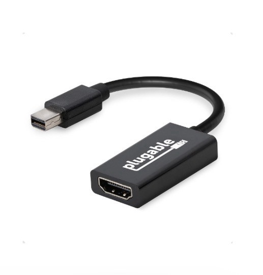 Plugable Mini DisplayPort To HDMI 2.0 Active Adapter 4K 60Hz MDP-HDMI Cable