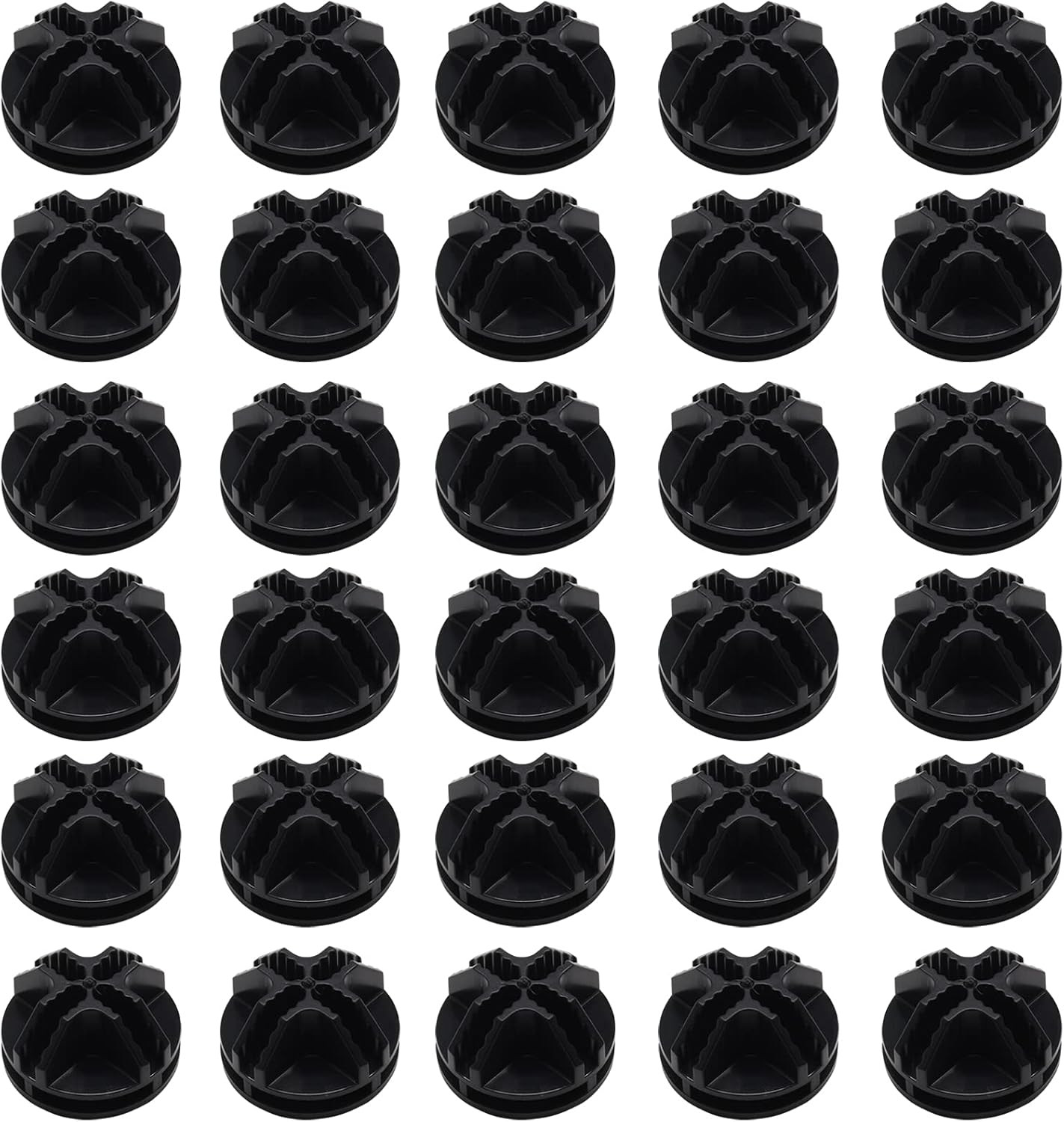 30 Pcs Wire Cube Connectors for Modular Storage Shelving (Black)
