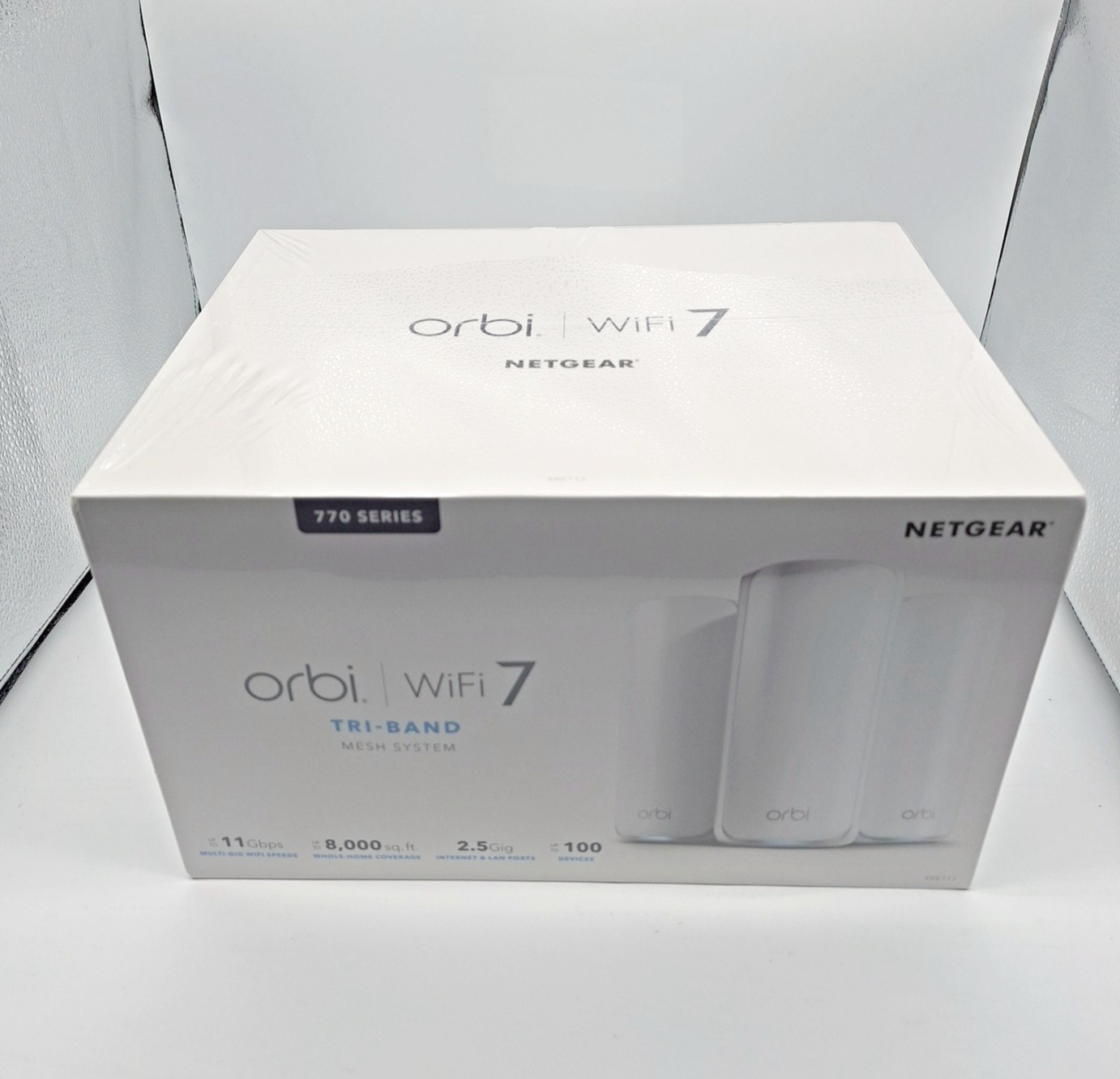 NEW NETGEAR Orbi 770 Series Tri-Band WiFi 7 Mesh Network System (RBE773)  3 Pack