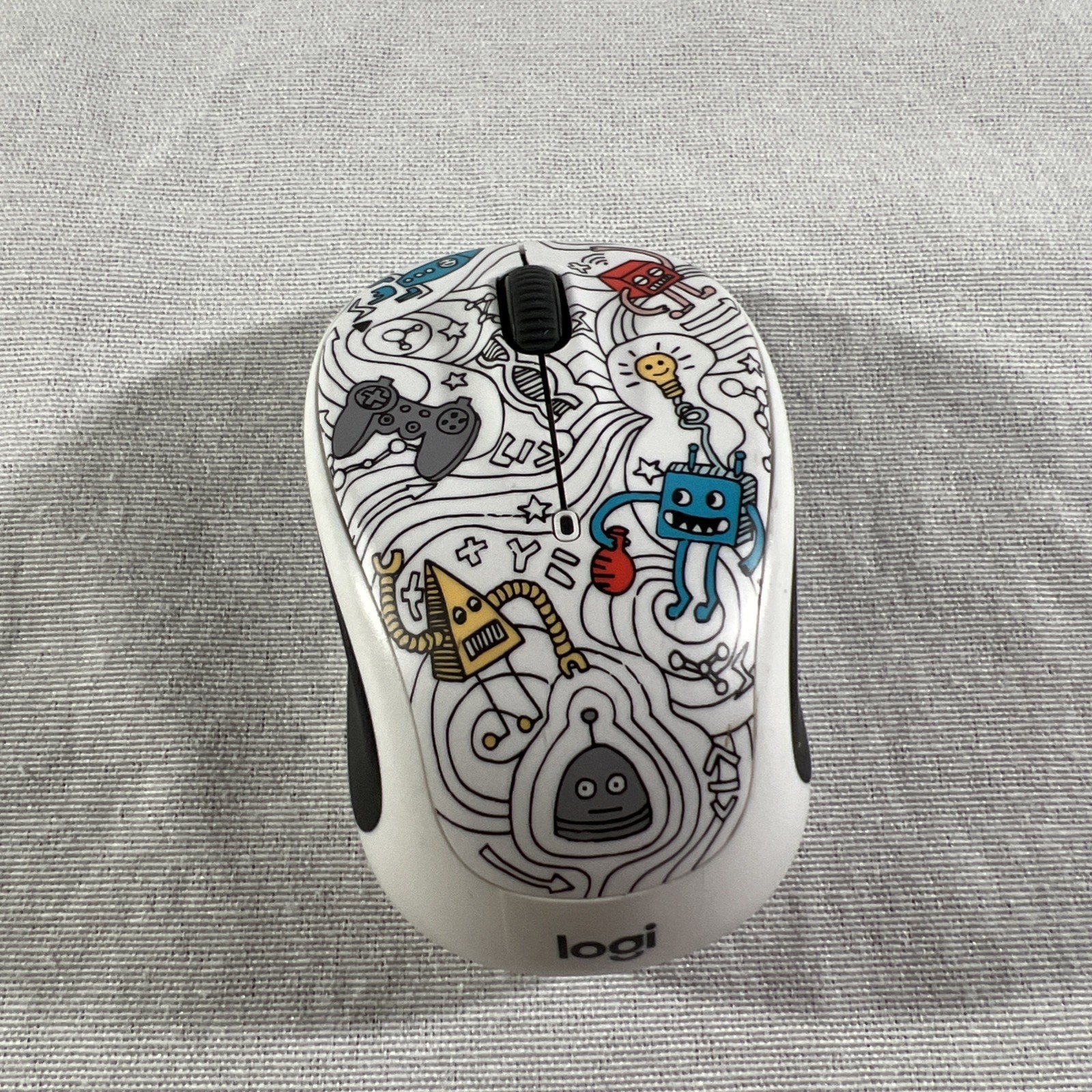 Logitech Doodle Collection M325c Wireless Optical Mouse Lightbulb,with RECEIVER