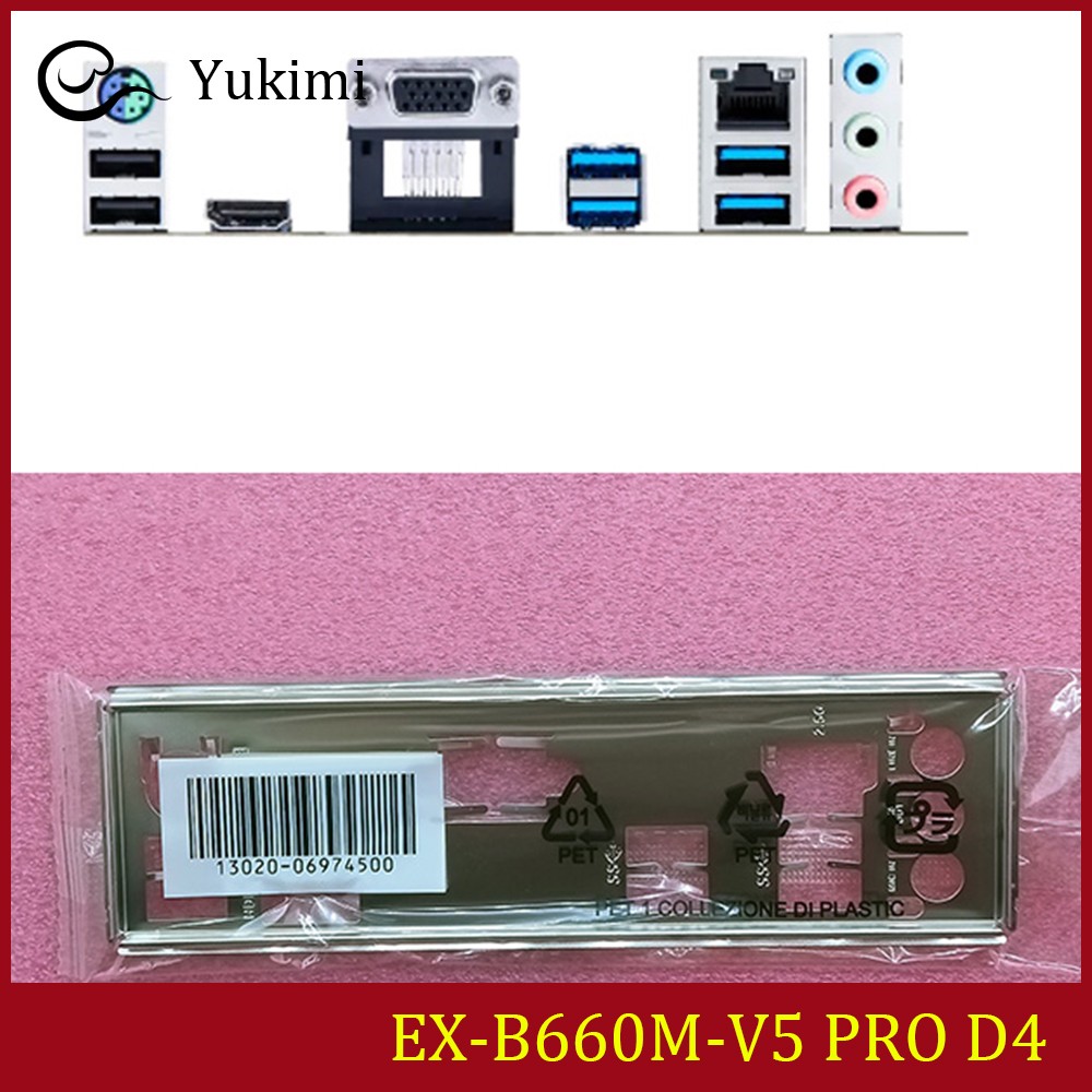 NEW FOR ASUS EX-B660M-V5 PRO D4 Ｍotherboard I/O Shield Backplate