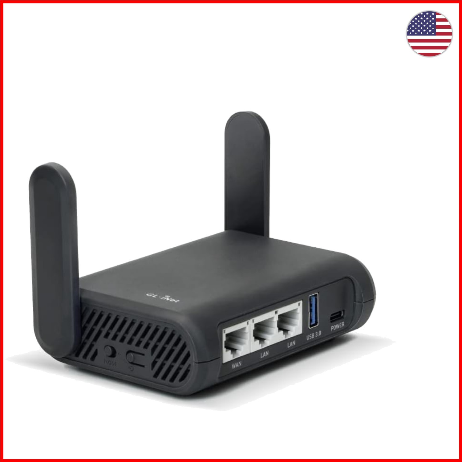 Compact GL-A1300 Travel Router with VPN & Network Storage for Secure Browsing
