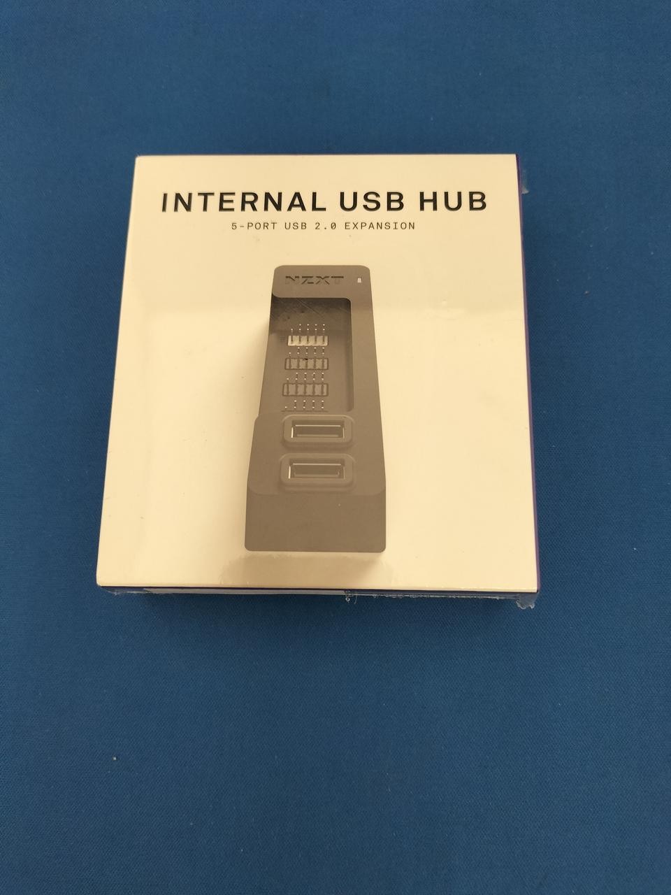 NZXT Internal USB Hub – 4‑Port USB 2.0 Header Expander for Motherboard
